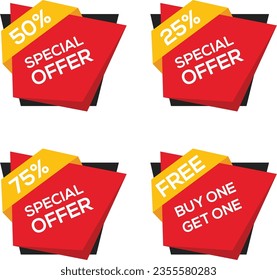 Special Offer Discount Banner four samples