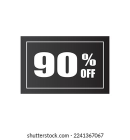 Etiqueta de descuento de oferta especial con un porcentaje de venta diferente. porcentaje de la placa de reducción de precios de promoción de diseño emblema conjunto de ilustración vectorial aislado en fondo blanco