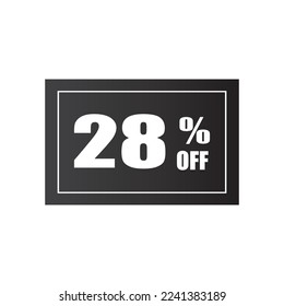 Etiqueta de descuento de oferta especial con un porcentaje de venta diferente. porcentaje de la placa de reducción de precios de promoción de diseño emblema conjunto de ilustración vectorial aislado en fondo blanco