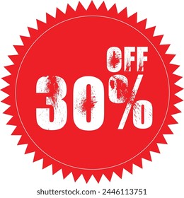 Special offer discount label with different sale percentage. 10, 20, 30, 70, 50 percent off price