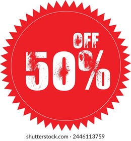 Special offer discount label with different sale percentage. 10, 20, 30, 70, 50 percent off price