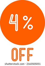 Sonderangebot Rabattkennzeichnung mit Flat-Umsatz Vektor-Prozent Rabatt Preis reduzieren Aktionsdesign, Vektorgrafik einzeln auf weißem Hintergrund