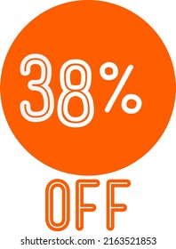 Etiqueta de descuento de oferta especial con Vector de venta plana porcentaje de descuento de precio reducir el diseño de promoción de placa ilustración vectorial aislado en fondo blanco
