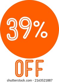 Etiqueta de descuento de oferta especial con Vector de venta plana porcentaje de descuento de precio reducir el diseño de promoción de placa ilustración vectorial aislado en fondo blanco