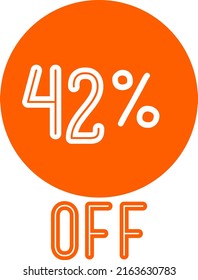Etiqueta de descuento de oferta especial con Vector de venta plana porcentaje de descuento de precio reducir el diseño de promoción de placa ilustración vectorial aislado en fondo blanco