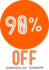 Etiqueta de descuento de oferta especial con Vector de venta plana porcentaje de descuento de precio reducir el diseño de promoción de placa ilustración vectorial aislado en fondo blanco