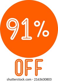 Special offer discount label with Flat sales Vector percent off price reduce badge promotion design vector illustration isolated on white background