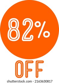 Special offer discount label with Flat sales Vector percent off price reduce badge promotion design vector illustration isolated on white background