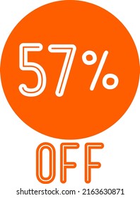 Etiqueta de descuento de oferta especial con Vector de venta plana porcentaje de descuento de precio reducir el diseño de promoción de placa ilustración vectorial aislado en fondo blanco
