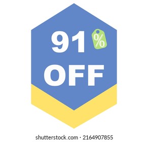Special offer discount label with Flat sales Vector percent off price reduce badge promotion design vector illustration isolated on white background