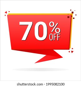 Special offer discount label. sale percentage. Offer icon, Percentage off vector.