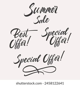 Special offer discount Lettering set