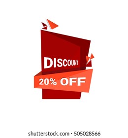 Special Offer Discount Sale Shopping Banner Flat Vector Illustration