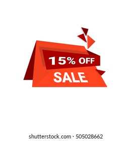 Special Offer Discount Sale Shopping Banner Flat Vector Illustration