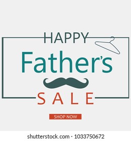 Special offer for Father's Day. Happy Father's Day. Discounts. Great discounts for father's day. Promotion of sales. Vector illustration.
