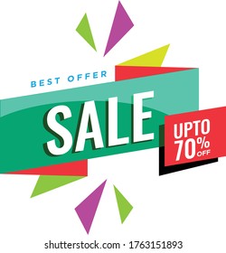 Special offer final sale banner. Vector illustration.