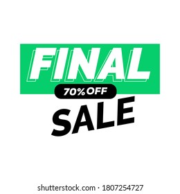 Special offer final sale banner, Limited offer  Vector illustration