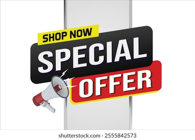 Special offer final sale tag. Banner design template for marketing. Special offer promotion or retail. background banner modern graphic design for store shop, online store, website, landing page

