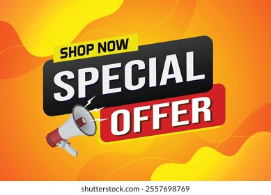 Special offer final sale tag. Banner design template for marketing. Special offer promotion or retail. background banner modern graphic design for store shop, online store, website, landing page

