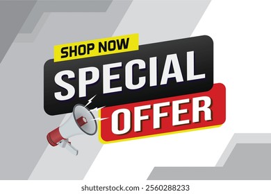 Special offer final sale tag. Banner design template for marketing. Special offer promotion or retail. background banner modern graphic design for store shop, online store, website, landing page

