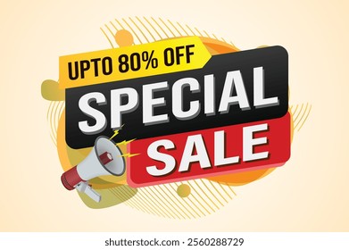 Special offer final sale tag. Banner design template for marketing. Special offer promotion or retail. background banner modern graphic design for store shop, online store, website, landing page

