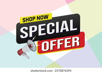 Special offer final sale tag. Banner design template for marketing. Special offer promotion or retail. background banner modern graphic design for store shop, online store, website, landing page

