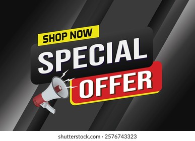 Special offer final sale tag. Banner design template for marketing. Special offer promotion or retail. background banner modern graphic design for store shop, online store, website, landing page

