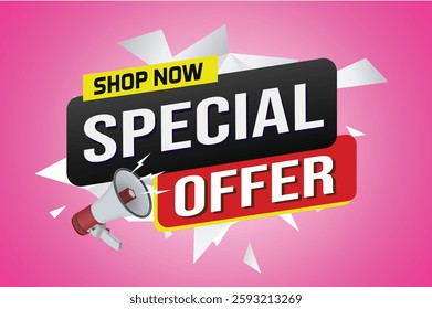 Special offer final sale tag. Banner design template for marketing. Special offer promotion or retail. background banner modern graphic design for store shop, online store, website, landing page

