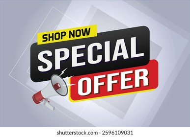 Special offer final sale tag. Banner design template for marketing. Special offer promotion or retail. background banner modern graphic design for store shop, online store, website, landing page

