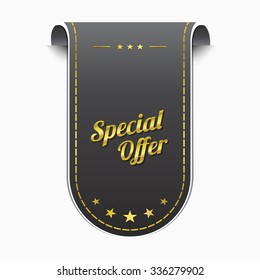 Special Offer golden Vector Icon Design