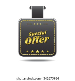 Special Offer golden Vector Icon Design