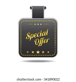 Special Offer golden Vector Icon Design