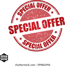 Special offer grunge stamp.Vector