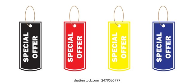 special offer icon on a white background.  Flat special offer sign icon. vector illustration.