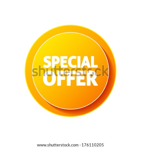 Special Offer Icon On White Background Stock Vector (Royalty Free