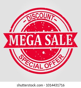 Special offer isolated sale price red
