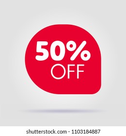 Special offer isolated sale red tag