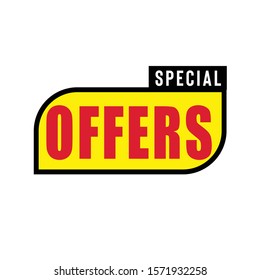 Special offer label or banner can be used for fashion promotion in internet or web - vector image