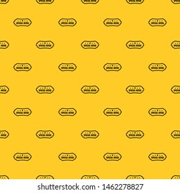 Special offer label pattern seamless vector repeat geometric yellow for any design