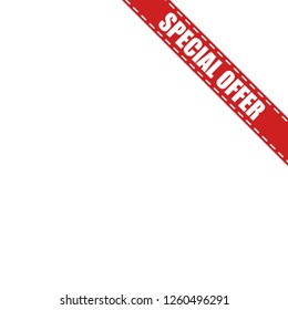 Special offer label vector icon. Vector banner.
