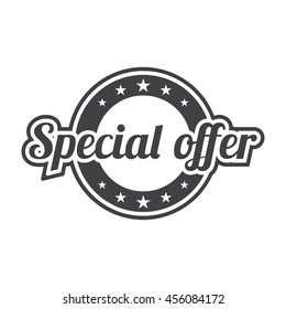 Special offer label. Vector illustration.