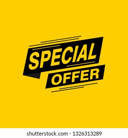 Special offer labels banners