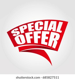 Special offer labels banners