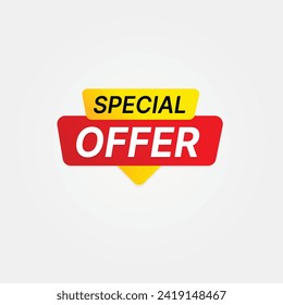 Special offer, limited offer, discount tag, Abstract Special offer sales banner tag, price tag vector format, Marketing deal sale tag giving super offer, vector illustration.