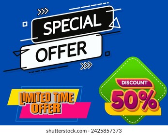 special offer of limited time offer of 50% off