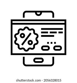 special offer line icon vector. special offer sign. isolated contour symbol black illustration