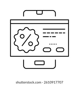 special offer line icon vector. special offer sign. isolated contour symbol black illustration