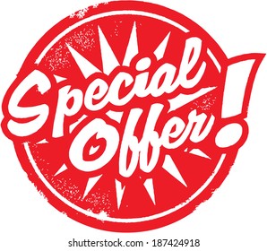 Special Offer Marketing Rubber Stamp