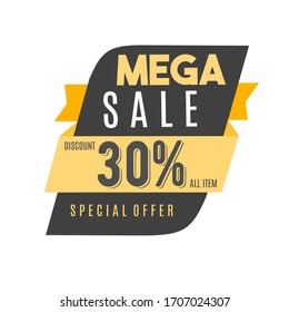 special offer mega sale design. perfect to use for promotion product