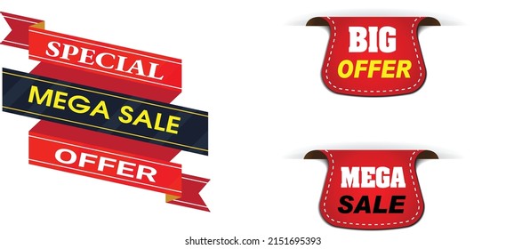 Special Offer,  mega sale vector tag